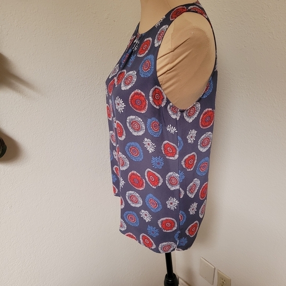 Loft Outlet Blue and Red Tank - Picture 4 of 5